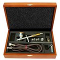 New Color Double Action Gravity Feed Airbrush with Wood Case NE459076